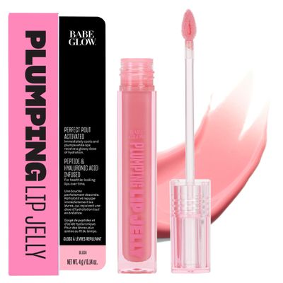 BABE ORIGINAL Glow Plumping Lip Jelly For Thicker Lips - High Shine Lip Gloss for Moisturizing, Hydrating and Soothing Lips, Blush