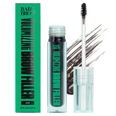 Babe Original Volumizing Eyebrow Filler For Thicker Brows - Tinted Brow Gel with Peptides & Biotin, Smudge Resistant Brow Mascara, Black