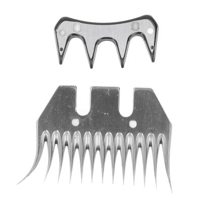 2Pcs Sheep Shears Blades Carbon Steel 13 Tooth Sheep Shears Curved Tooth Blade 7mm Teeth Spacing Wool Clipper Comb Cutter Trimmer for Skilled Workers
