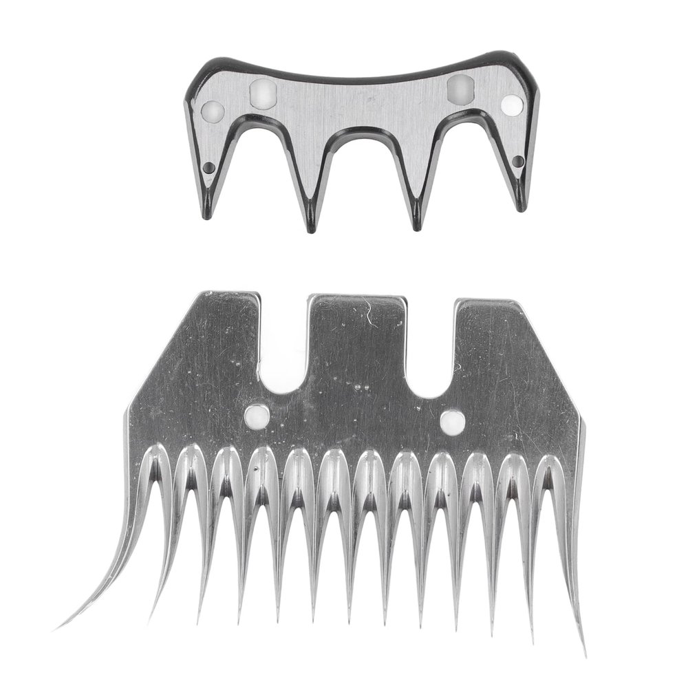 2Pcs Sheep Shears Blades Carbon Steel 13 Tooth Sheep Shears Curved Tooth Blade 7mm Teeth Spacing Wool Clipper Comb Cutter Trimmer for Skilled Workers