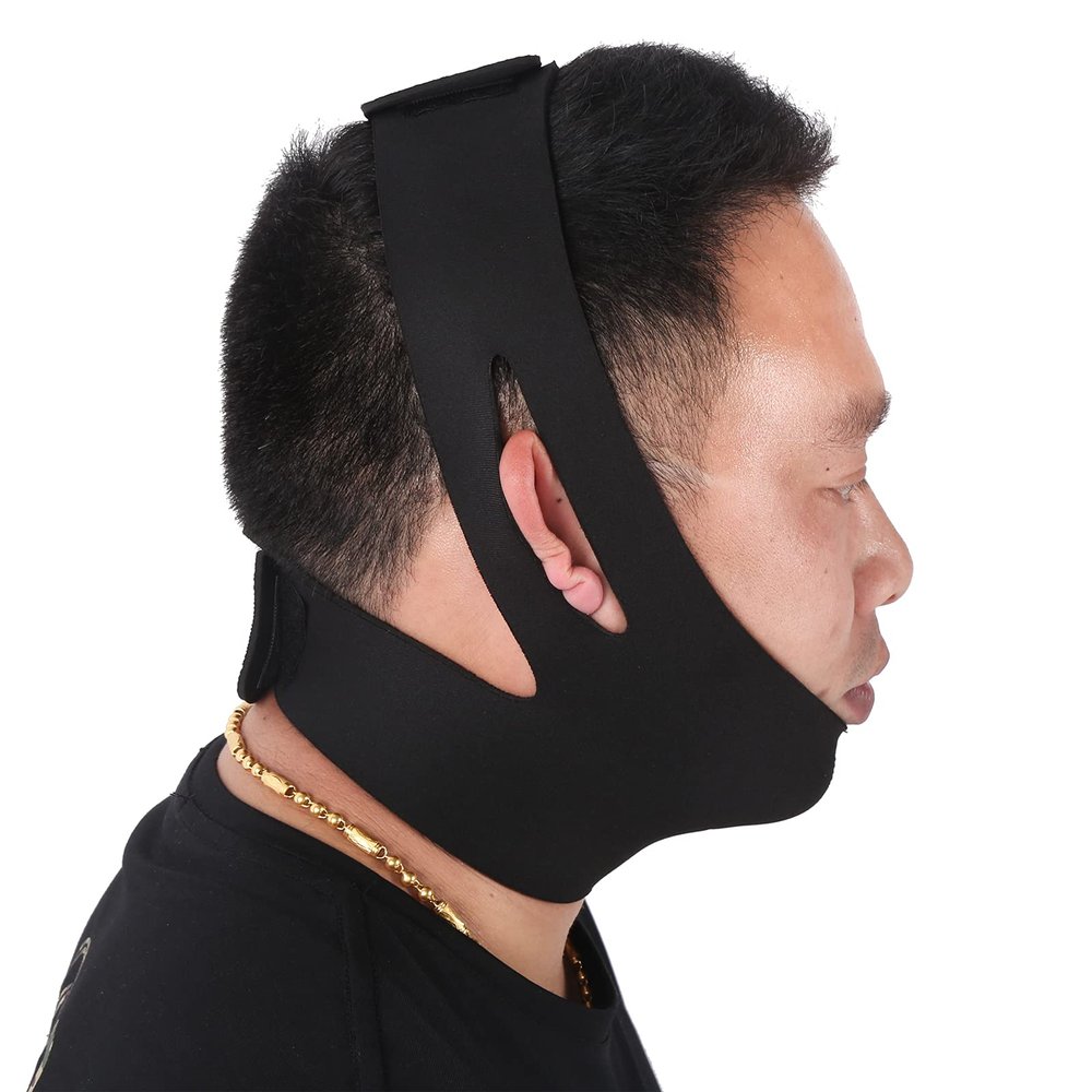 Double Chin Reducer Face Lifting Strap Face Slimming Strap V Line Lifting Mask for Women and Men Eliminates Wrinkles, Tightening Skin, Preventing Sagging, Anti Snoring