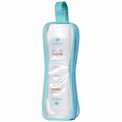 YUDIVA 2 Products in 1 Bottle, Shea Butter Shampoo & Conditioner Set, with travel bag, fits all hair types, 15.2 Fl oz