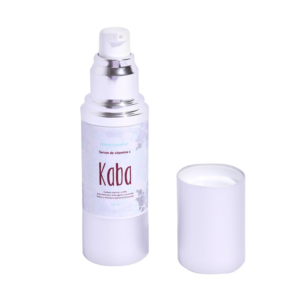 Kaba Vitamin C Serum for Face with Hyaluronic Acid, Hydrating & Brightening Serum for Dark Spots, Enhanced 20% Vitamin C, Boost Skin Collagen, Natural Astringent - 1 Oz