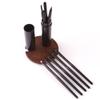 5pcs Professional Travel Portable Mini Eye Makeup Brushes Set Smudge Eyeshadow Eyeliner Eyebrow Brush Lip Make Up Brush Kit (black) view 1