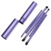 5pcs Professional Travel Portable Mini Eye Makeup Brushes Set Smudge Eyeshadow Eyeliner Eyebrow Brush Lip Make Up Brush Kit (black) view 4