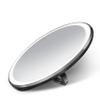 simplehuman Sensor Mirror, Lighted Compact Makeup Magnifying Mirror with Light, Round, Travel Size, Black Stainless Steel view 1