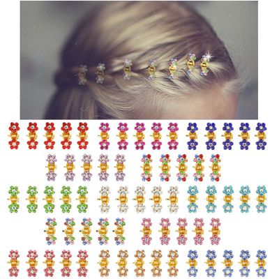 ANBALA 65 Pcs Small Hair Clips Mini Hair Claw Clips No-Slip Grip Jaw Clip Glitter Teeth Clips Rhinestone Metal Clamps Flower Hair Accessories for Women Girls (Gold-13Colors)