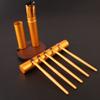 5pcs Professional Travel Portable Mini Eye Makeup Brushes Set Smudge Eyeshadow Eyeliner Eyebrow Brush Lip Make Up Brush Kit (gold) view 1