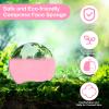 360+1 Count Compressed Facial Sponges, Luxiv Round Face Sponge Professional Compressed Makeup Removal Sponges for Estheticians Wash Face Sponge Compress Exfoliating Spa Pads with Portable Case (Pink) view 3