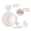 Dioche Shaving Soap Bowl, Shaving Mug for Shave Cream and Soap, Plastic Shaving Soap Bowl Foam Shaving Soap Cream Bowl Men Shaving Bowl(White) view 3