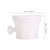 Dioche Shaving Soap Bowl, Shaving Mug for Shave Cream and Soap, Plastic Shaving Soap Bowl Foam Shaving Soap Cream Bowl Men Shaving Bowl(White) view 4