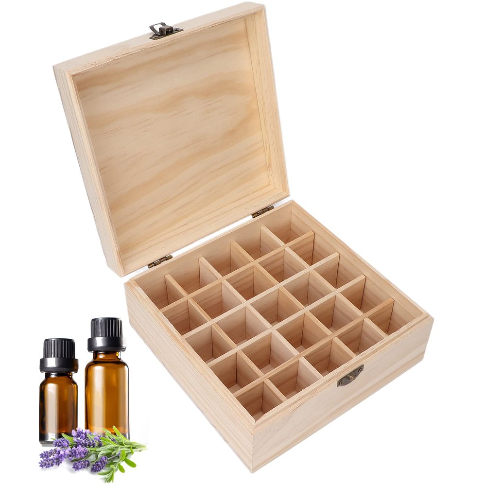 Essential Oil Storage Box Case, Essential Oil Storage, Pine Detachable Portable Essential Oil Case for Home Travel