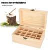 15 Slot Wooden Essential Oil Storage Box Case, Essential Oil Box, Pine Anti Sunlight Essential Oil Storage Case for Home Beauty Center view 4