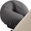 100% Egyptian Cotton 3-Piece Egyptian Cotton Massage Table Sheet Set - Premium Facial Bed Cover - Includes Flat and Fitted Sheets with Face Cradle Cover - Dark Grey view 3