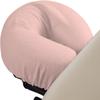 100% Egyptian Cotton 3-Piece Egyptian Cotton Massage Table Sheet Set - Premium Facial Bed Cover - Includes Flat and Fitted Sheets with Face Cradle Cover - Blush view 3