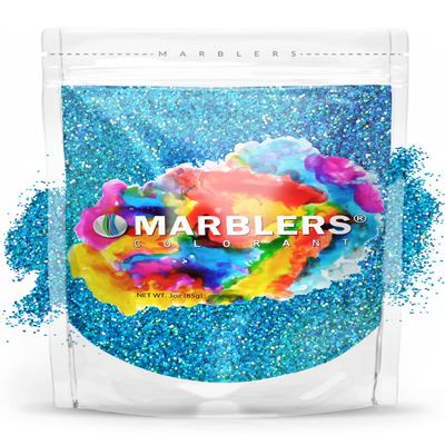 MARBLERS Holographic Glitter [Holo Maui] 3oz (85g) | Fine | Non-Toxic, Vegan, Cruelty-Free | Face, Body, Eyeshadow, Hair, Festival, Party Makeup | Nail Art, Polish | Resin, Tumbler, Slime, Craft