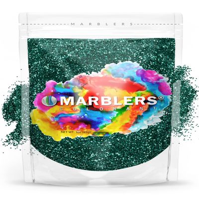 MARBLERS Twinkle Glitter [Green Garnet] 3oz (85g) | Fine | Non-Toxic, Vegan, Cruelty-Free | Face, Body, Eyeshadow, Hair, Festival, Party Makeup | Nail Art, Polish | Resin, Tumbler, Slime, Craft