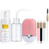 3.38OZ Eyelash Extension Cleanser Lash Mousse Lash Shampoo for Extensions, USB Mini Portable Fan Rechargeable Electric Handheld Air Conditioning Lash Shampoo Brush Plastic Wash Bottle (lash fan-pink) view 1
