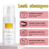 3.38OZ Eyelash Extension Cleanser Lash Mousse Lash Shampoo for Extensions, USB Mini Portable Fan Rechargeable Electric Handheld Air Conditioning Lash Shampoo Brush Plastic Wash Bottle (lash fan-pink) view 2