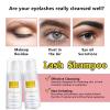 3.38OZ Eyelash Extension Cleanser Lash Mousse Lash Shampoo for Extensions, USB Mini Portable Fan Rechargeable Electric Handheld Air Conditioning Lash Shampoo Brush Plastic Wash Bottle (lash fan-pink) view 4