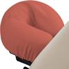 100% Egyptian Cotton 3-Piece Egyptian Cotton Massage Table Sheet Set - Premium Facial Bed Cover - Includes Flat and Fitted Sheets with Face Cradle Cover - Brick Red view 3