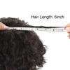 Afro Curl Toupee for Black Men Kinky Curly Virgin Human Hair Replacement Systems Lace Center with Injection PU Skin Around Hair Units for Black Men 8x10inch (12mm wave, 1B# OFF BLACK) view 4