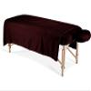 100% Egyptian Cotton 3-Piece Egyptian Cotton Massage Table Sheet Set - Premium Facial Bed Cover - Includes Flat and Fitted Sheets with Face Cradle Cover - Wine view 1