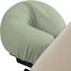 100% Egyptian Cotton 3-Piece Egyptian Cotton Massage Table Sheet Set - Premium Facial Bed Cover - Includes Flat and Fitted Sheets with Face Cradle Cover - Light Sage view 3