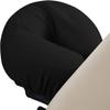 100% Egyptian Cotton 3-Piece Egyptian Cotton Massage Table Sheet Set - Premium Facial Bed Cover - Includes Flat and Fitted Sheets with Face Cradle Cover - Black view 3