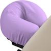 100% Egyptian Cotton 3-Piece Egyptian Cotton Massage Table Sheet Set - Premium Facial Bed Cover - Includes Flat and Fitted Sheets with Face Cradle Cover - Lilac view 3