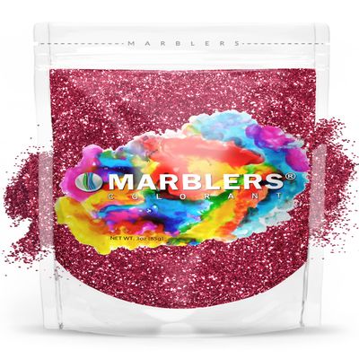 MARBLERS Twinkle Glitter [Crimson Pink] 3oz (85g) | Fine | Non-Toxic, Vegan, Cruelty-Free | Face, Body, Eyeshadow, Hair, Festival, Party Makeup | Nail Art, Polish | Resin, Tumbler, Slime, Craft