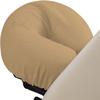 100% Egyptian Cotton 3-Piece Egyptian Cotton Massage Table Sheet Set - Premium Facial Bed Cover - Includes Flat and Fitted Sheets with Face Cradle Cover - Taupe view 3