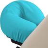 100% Egyptian Cotton 3-Piece Egyptian Cotton Massage Table Sheet Set - Premium Facial Bed Cover - Includes Flat and Fitted Sheets with Face Cradle Cover - Turquoise Blue view 3