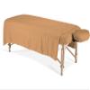 100% Egyptian Cotton 3-Piece Egyptian Cotton Massage Table Sheet Set - Premium Facial Bed Cover - Includes Flat and Fitted Sheets with Face Cradle Cover - Sand view 1