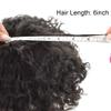 Afro Curly Hair Toupee for Black Men Full Poly Injected Black Men Hair Units Breathable Holes Human Hair Replacement System Pieces for African Amarican Men 8x10inch1# JET BLACK20mm wave view 3