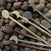 2pcs/lot Moon Phase Hair Stick Full/Lunar Moon Hairpin Jewelry Scarf Gothic Pagan Accessories Gift (Metal Color : Copper view 2