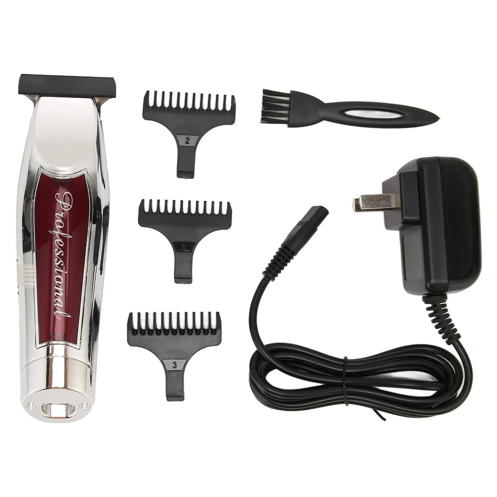 Cordless Electric Hair Clipper, Stainless Steel USB Charging Ergonomic Handle Electric Hair Trimmer for Barbers Men Women Kids