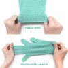 MIG4U Shower Scrub Gloves Exfoliating for Women and Men Medium to Heavy Bathing Remove Dead Skin Body Beauty Sponge Loofah Deep Cleansing Bulk 5 pairs (5 Pairs, 5 Colors) view 4