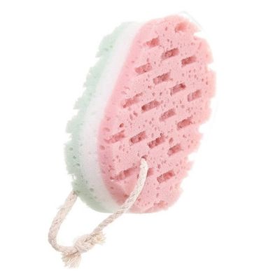 1-pack of sponge bath balls for full body exfoliation massage brush scrubber body brush bathroom accessories random color