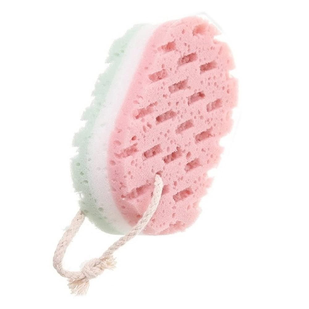 1-pack of sponge bath balls for full body exfoliation massage brush scrubber body brush bathroom accessories random color