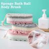 1-pack of sponge bath balls for full body exfoliation massage brush scrubber body brush bathroom accessories random color view 4