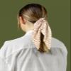 3pcs Women Ribbon Scrunchies Bow Knotted Classic Floral Pattern Hair Ties Vintage Bunny Ear Ponytail Holders Hair Accessories view 3