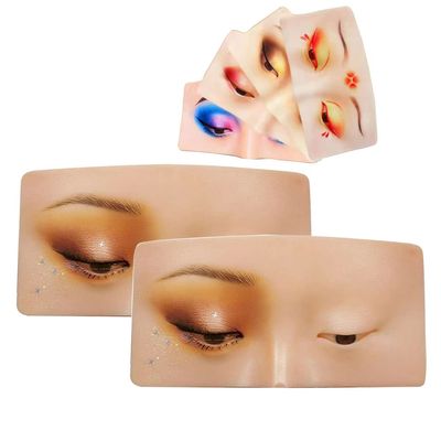 LAERPER 1PCS The Perfect Aid to Practicing Makeup, The Perfect Aid to Practicing Makeup Face Makeup Mannequin Silicone Practice