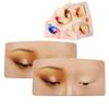 LAERPER 1PCS The Perfect Aid to Practicing Makeup, The Perfect Aid to Practicing Makeup Face Makeup Mannequin Silicone Practice view 1