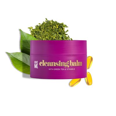 Give Me Cosmetics Cleansing Balm with Green Tea & Vitamin E, Hydrating Makeup Remover for All Skin Types, Gently Removes Impurities, Paraben-Free