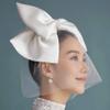 Mobestech Silk Hair Accessories Handmade Headdress for Women Bridal Wedding Headband Party Props view 4