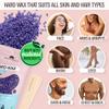 Tress Wellness Waxing Kit for Sensitive Skin  Safe for Face & Skin, Prep & Aftercare Spray, Easy to Use  At-Home Kit for Face, Bikini, Brazilian & Full Body - Digital Display, Pink view 2