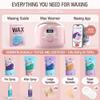 Tress Wellness Waxing Kit for Sensitive Skin  Safe for Face & Skin, Prep & Aftercare Spray, Easy to Use  At-Home Kit for Face, Bikini, Brazilian & Full Body - Digital Display, Pink view 3