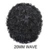 Afro Curl Toupee for Black Men HAIR WONDERS Afro Mens Toupee Weave Human Hair Replacement System for Black Men Kinky Curly Men Hair Pieces for Black Men Hair Units Durable Injection PU with Breathable Holes African Mens Wigs (8''x10'', 1# JET BLACK-2 view 2