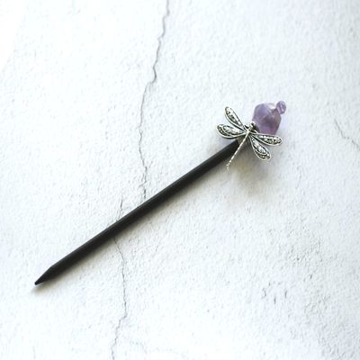 Aurorad Handmade Crafts Vintage Moon Stars Crystal Hairpin Branch White Quartz Hair Stick Special Bridal Wedding Gift (Color : Antique Copper Plated)